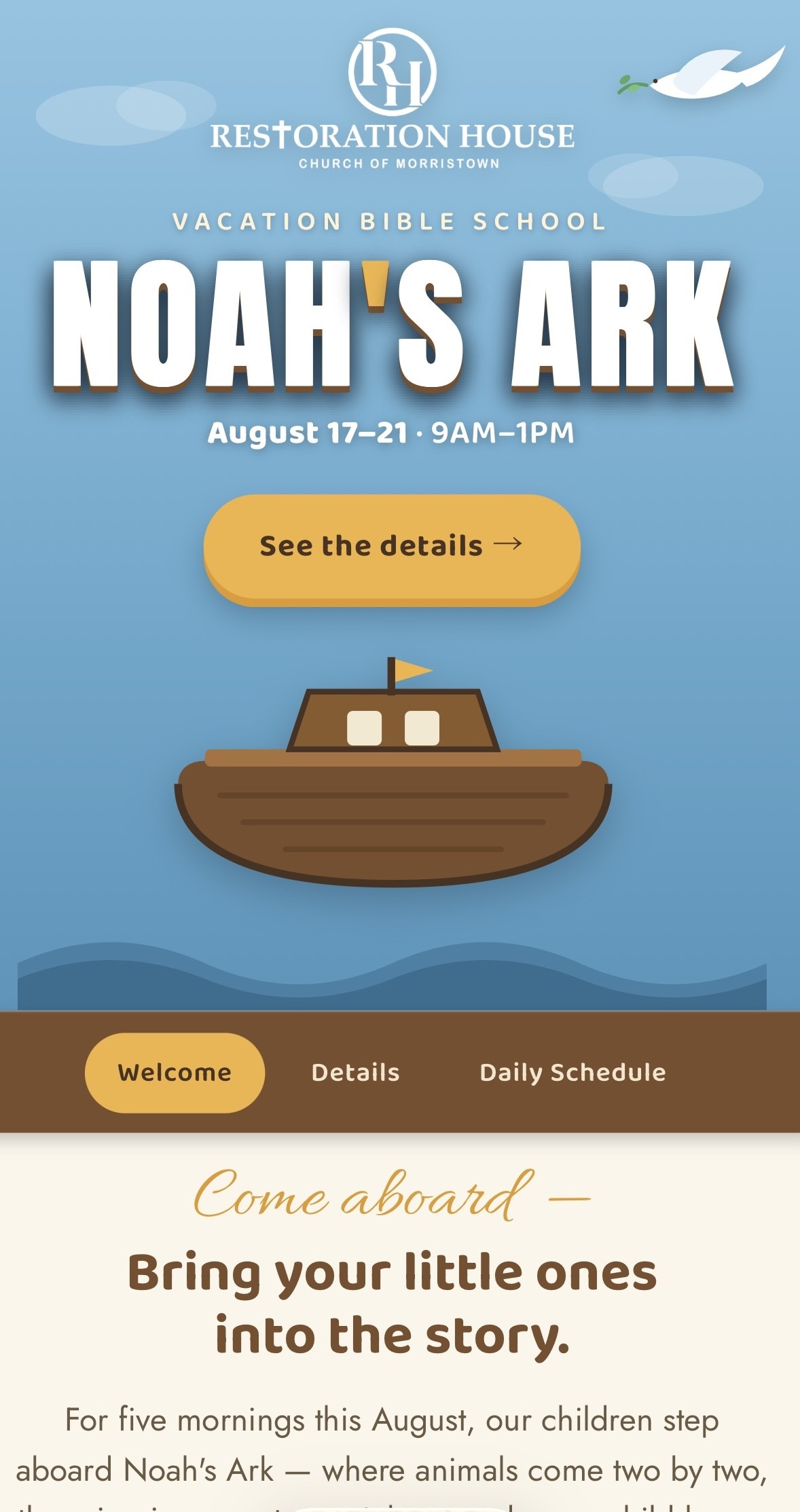 VBS gathering page