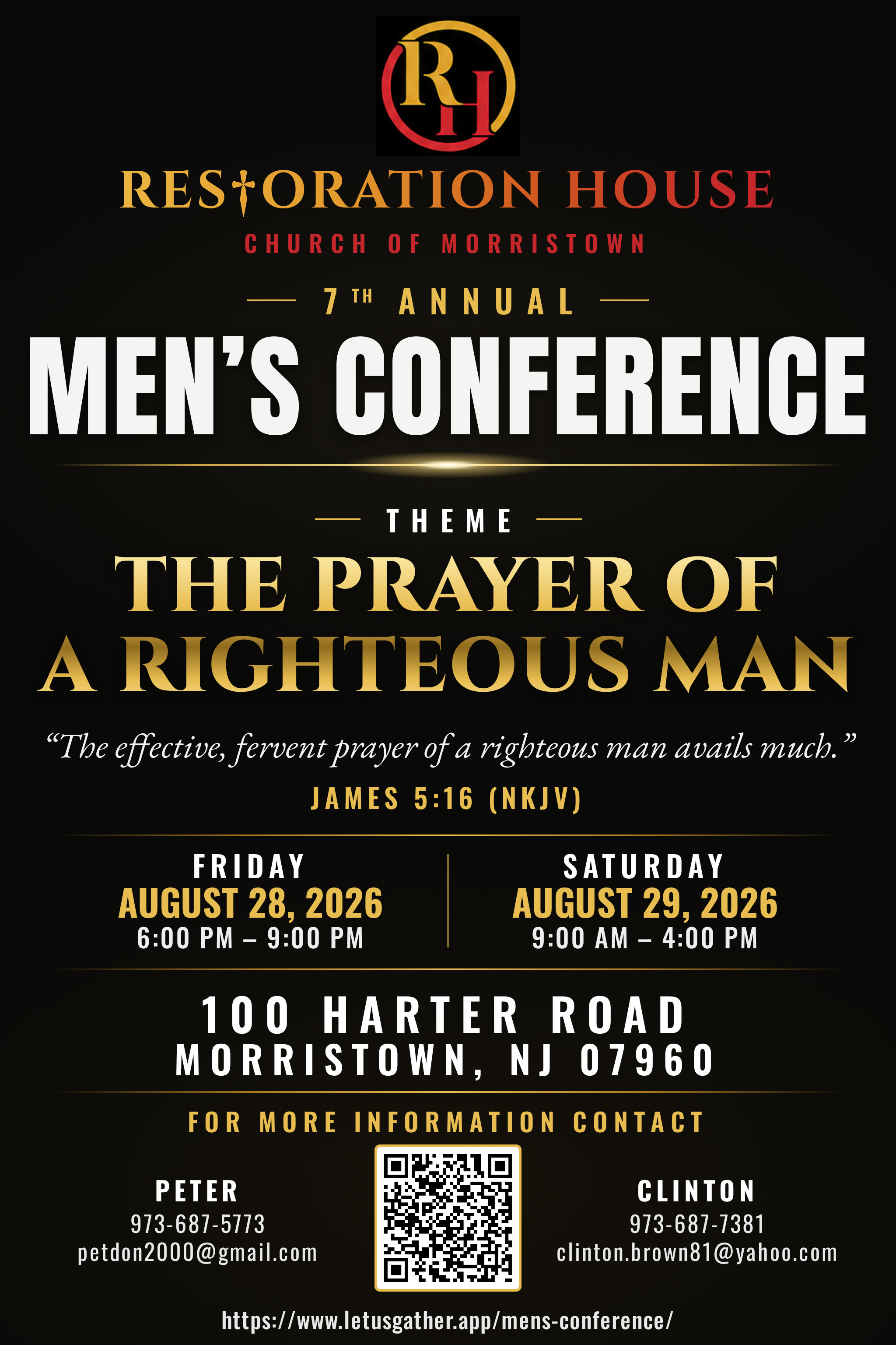 Men's Conference 2026 flyer — tap to download